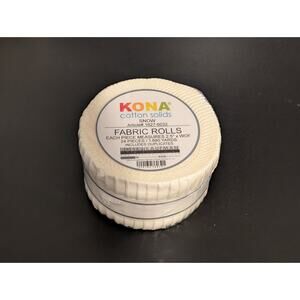 Snow Junior Jelly Roll by Kona Cotton Solids for Robert Kaufman